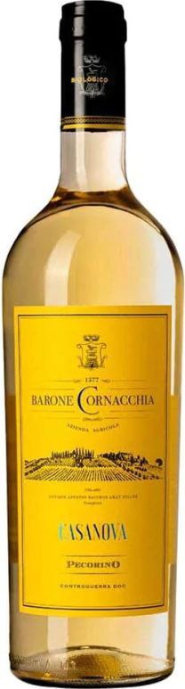 Вино Barone Cornacchia. Пекоріно Казанова 2021 біле 0,75л 14%